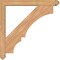 Ekena Millwork Balboa Arts and Crafts Smooth Bracket w/ Offset Brace, Western Red Cedar, 5 1/2"W x 40"D x 40"H BKT0604X40X40BOA03SWR - alternate 3